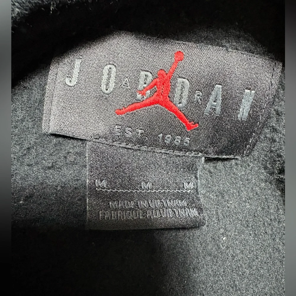 Jordan Black Hoodie with Red Logo - Picture 3 of 4
